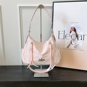 alo  New cross-border yoga bag simple and lightweight womens crossbody bag new nylon bag trendy shoulder bag