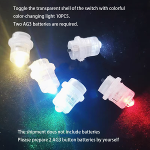 (10PCS) Mini Light Bulb DIY Handmade Decorative Material Light Button Battery Light LED Electronic Light Lantern Small Wick