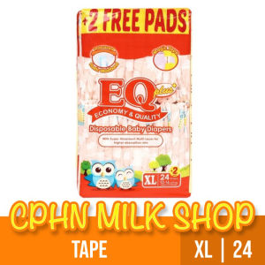 EQ Plus Big Pack XL 24 - Tape Baby Diapers