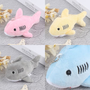 QUANSEN 12CM key chain gift shark plush stuffed toy doll mini pendant plush toys