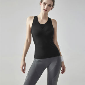 SUPERFLOWER ผู้หญิงเสื้อกั๊กโยคะเปิดกลับตาข่ายระบายอากาศออกกำลังกายวิ่งพิลาทิสหนึ่งตัวถัง