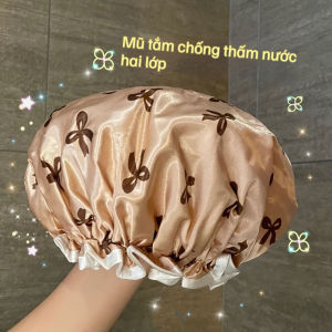 Mũ Tắm Đa Năng 2 Lớp Chống Nước & Chống Bụi Dầu Mỡ | Dùng Khi Tắm Nấu Ăn | Phụ Nữ Trẻ Em.