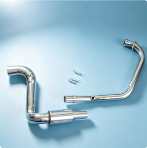 Gixxer 250 SF Stainless Elbow with Resonator – Akrapovic Round + DB Reducer