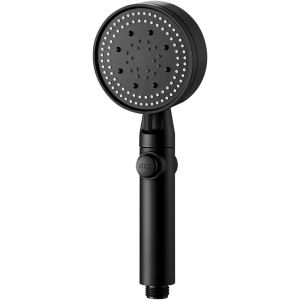 Complete Bathroom Shower Set | 15CM Wide Round Chrome Shower Head High Pressure Sprinkler Comes With Flexible Hose And Double Two‑Way Faucet For Home Bathroom Use