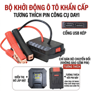【HCM/24H】Kích bình ắc quy bằng pin makita chân phổ thông bộ khởi động xe khẩn cấp ô tô xe máy