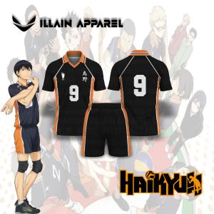 Jersey Voli Cosplay Replika Team Karasuno Anime Haikyu Full Printing