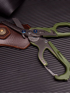 Multi-tool Pliers Folding Leatherman Raptor Emergency Response Shears Cable Wire Cutter Durable Steel Outdoor Camping Practical Non-slip Handle 6 Functions with ABS Plastic Sheath [Easybuy88]