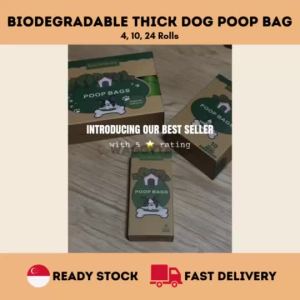 [SG] Biodegradable Eco-Friendly Thick Dog Poop Bag (4 10 24 Rolls)