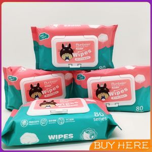 Baby Hand and Mouth Wipes - ทิชชู่เปียก 80 แผ่น - กระดาษทิชชู่เปียก