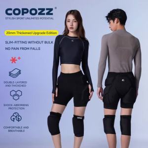 COPOZZ Skiing Gear Set Women Men ESA Sponge Thicken Impact-resistant Skateboard New Sports Knee Hip Pads for Men Women