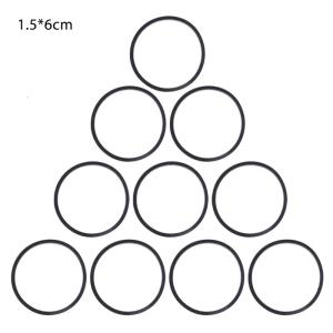 Pack of 10 Cassette Tape Machine Belt Assorted Common Belt for Recorder Repeater DVD Drive Rubber Belt 1.5mm