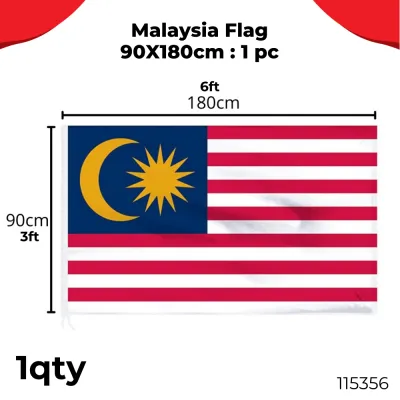 SUPERSAVE Bendera Malaysia Flag Banner Bendera Kereta Malaysia Car Flag Hiasan Merdeka Penant Flag Bendera Panji