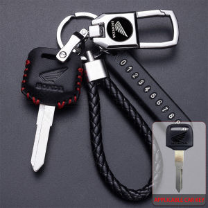 Honda Msx 125 Rebel 300 Wave 100 Grom cb300 cbr300 Leather Key Cover Case Accessories