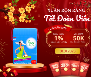 [Quà tặng 0d] Băng vệ sinh siêu mỏng-mặt lưới ban ngày 23cm ban đêm 28cm Peppy A02 có cánh (7 miếng/gói5 miếng ngày và 2 miếng đêm)