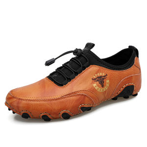 XueChur 2024 Men Golf Shoes Leather Male Spikeless Sneakers Non-slip Golf Sneakers Large Size 47 48 Sport Trainers for Men