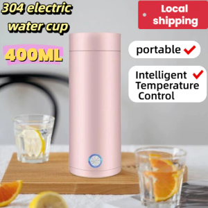 KONKA 400ML Portable Electric Kettle Stainless Steel Water Boiler Electric Cerek Elektrik Heater Kettle Travel Kettle 便携式 电热水杯Electric Kettle Heater Thermal Cup Water Bottle 304 Stainless Steel