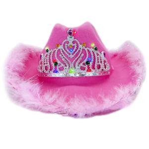 Shiny LED Light Women Men Fedora Hat for Winter Autumn Elegant Lady Trilby Felt Homburg Church Jazz Hat Adjustable