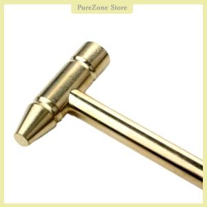 [PureZone] New 6 in 1 Micro Mini Multifunction Multi Brass Hammer 3 kinds Screwdriver Bits Pocket DIY Tools small round hammer 5 in 1