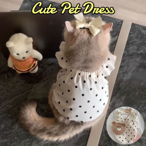 Cute Pet Dog Dress Dot Dog Summer Clothes Puppy Skirt Chihuahua Bichon French Bulldog Teddy Dresses