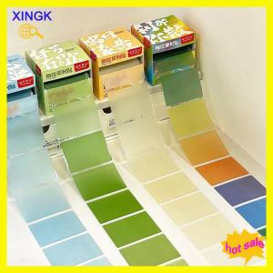 XINGK 126 Sheets Color Matte Sticky Notes Pads Stationery Posted It Memo Notepad Notebook Pull-out Message Sticker