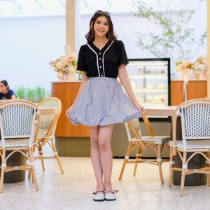 Yoenik Apparel Myeong Balloon Skirt Rok Pendek Balon Wanita Korean Basic Mini Skirt