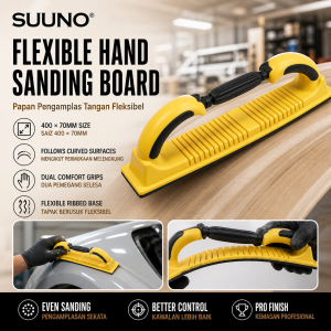 SUUNO Flexible Hand Sanding Board with Adjustable Curvature for Cleaning Polishing Rust Removal