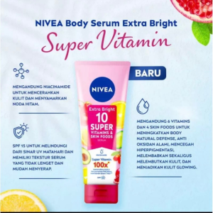 Nivea Extra White Body Serum 180ml - Night Nourish - Intensive Moisture - Radiant & Smooth - Care & Protect -Instant Glow - Anti Age - Hijab Cooling - Kosmettik Herbal Online
