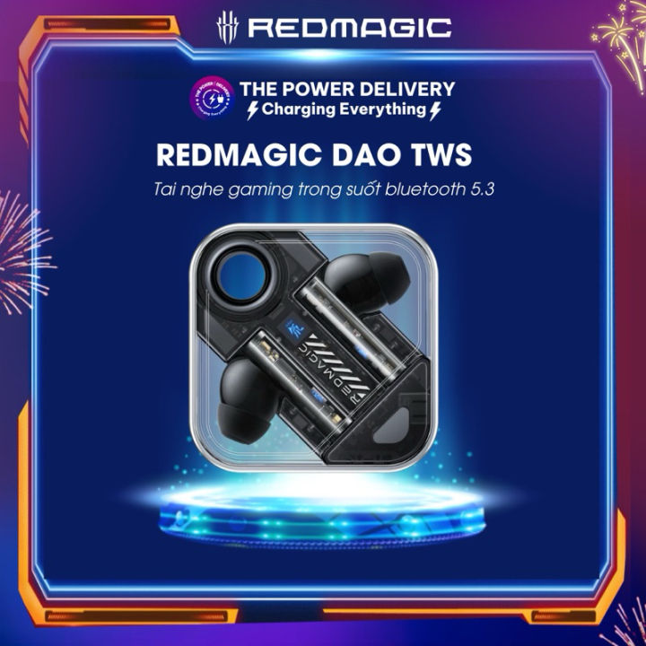 Tai nghe gaming REDMAGIC Cyberbuds DAO TWS chuẩn Hires độ trễ cực