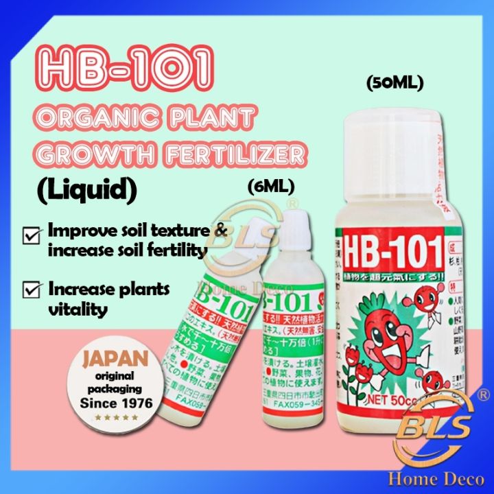 BLS HB-101 Organic Plant Growth Vitalizer Fertilizer Liquid Organic ...