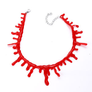 Halloween Goth máu nhỏ giọt choker cho nữ phụ nữ cao su Punk Vòng cổ charm đồ trang sức phong cách thập niên 90 cosplay đồ trang sức bạn bè quà tặng