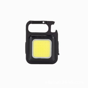 MUQZI USB Rechargeable Wide Range of Lighting Pocket Flashlight Keychain Flashlight Warning Safety Light Fishing Emergency Lamp COB LED Flashlight Portable Lights Keychain Light LED Floodlight