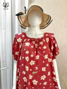 Daster rayon midi dress  muat BB (40kg-90kg) maudi by ayuri