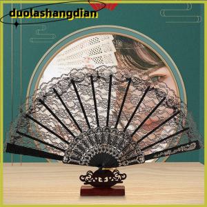 [Duola] Vintage Style Lace Folding Fan Chinese Japanese Pattern Art Craft Gift Decor