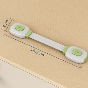 BAANHARDWARE ที่ล็อคประตู ที่ล็อคตู้เย็น ตัวล็อคลิ้นชัก สายล็อค เพื่อความปลอดภัยสำหรับเด็ก ER-U040