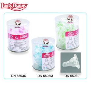 DOT nipple untuk Botol SUsu ANak LUSTY BUNNY ukuran S/ M / L bahan BPA Free