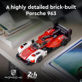 LEGO Speed Champions 76916 Porsche 963 Building Toy Set (280 Pieces) Mainan Susun (9 Tahun+). 