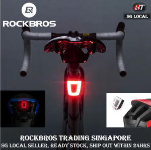 SG delivery RockBros light bicycle taillight bike rear light helmet light seat pole light bicycle accessories