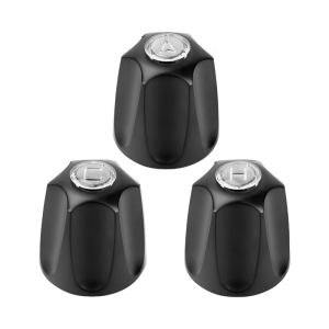 Temperature Resistant Shower Knobs Steel Tub Faucet Handle Trim Set Hot Cold Diverter Knob Replacement for Home