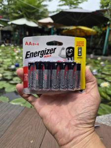 Vỉ 12 viên pin tiểu AA 1.5V Energizer MAX dùng cho chuột máy tính cửa từ remote micro đồ chơi