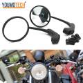Universal Mortorcycle rearview rear view sides mirror Bike For Kawasaki W800 Custom VN900 Classic Vulcan S Honda 500 Rebel 300 Modenas V15 Yamaha XV950R Bolt Benelli Leoncino Bonneville Bobber etc. 