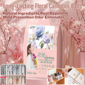 Long-Lasting Floral Camphor Balls Natural Ingredients Pest Repellent Mold Prevention Odor Eliminator Home Closet Essential