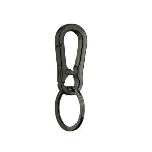 Anti-lost Waist Belt Clip Simple Stainless Steel Gourd Buckle Hanging Keychain Fashion Key Ring 【Local】PH