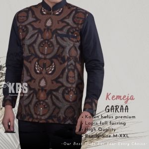 HEM BATIK PRIA | KEMEJA BATIK PRIA LENGAN PANJANG | BAJU BATIK PRIA | KEMEJA BATIK GARA FULL FURING