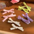 Yuumoo Pink Ribbon Hairpin Bow Knot Small Hairpin Ins Sweet Cute Braided Hair Bangs Clip. 