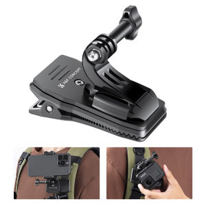 K&F CONCEPT Backpack Strap Quick Clip Mount 360° Rotation for Hero/DJI Osmo 3/4/5 Pro and Other Action Camera