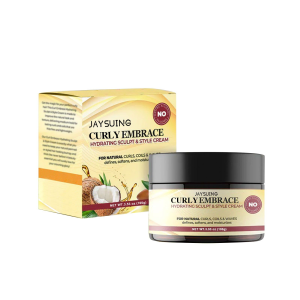 Jaysuing Curly Hair Moisturizing Cream Hydrating Sculpt&Style Cream Hair Curling Enhancer Styling Repair Curling Setting Cream Curl Boost Hair Bounce Cream Enhancing Hair Curls For Women Hair Care 100g