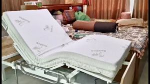 ที่นอนเพื่อสุขภาพ เมมโมรี่โฟมผสมคูลเจล ลดอาการปวดหลัง และป้องกันแผลกดทับในผู้ป่วยติดเตียง Topper หนา 3 นิ้ว