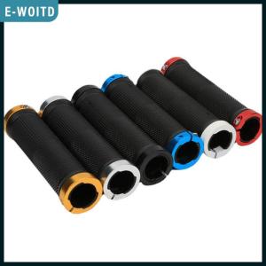 E-WOITD 1 Pair Bicycle Cycling Handlebar Grips Double Grips Mountain Bike Bar Rubber MTB Grips