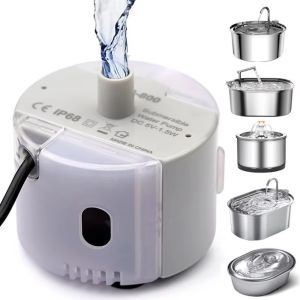 NOBLEE Replacement Pump Submersible Pump Ultra-Quiet DC 5V/1A Water Feeder Accessory High Quality SMA-800 Pet Fountain Motor Water Pump Pet Drinking Fountain