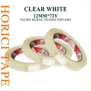 LAKBAN / ISOLASI / SELOTIP BENING HORICI TAPE / MEREK HORICI ukuran 12mm X 72yard